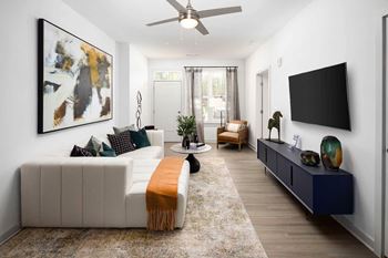 Ceiling fan in bedrooms and living rooms